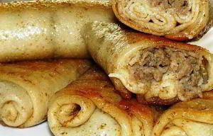 Блинчики с мясом
