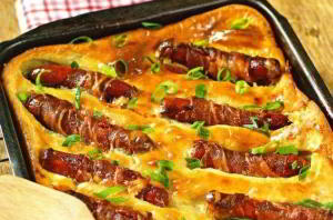 Запеканка из картофеля с сосисками
