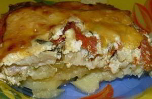 Обалденная вкусная запеканка картофельная с рыбкой