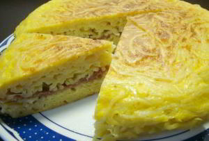 Омлет с макаронами / Frittata di spaghetti