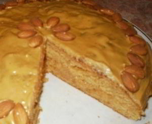 Пирог со сгущенкой к чаю