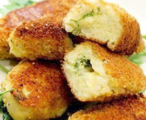Фаготини из картофеля с сыром и базиликом
