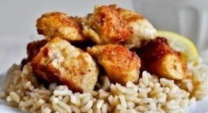Хрустящая курица с медом и лимоном