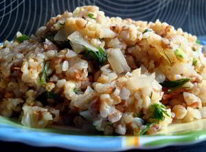 Гречнево-пшеничная каша с овощами (без масла)