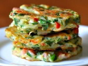 Драники с овощами