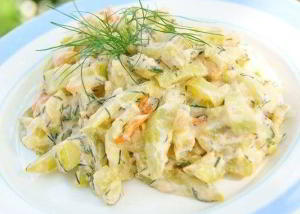 Кабачки в сметане