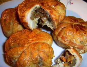 Мясные колобки с начинкой