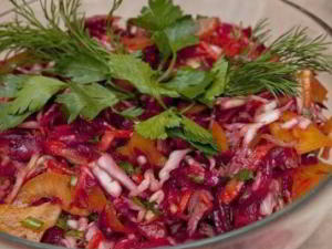 Овощной китайский салат без майонеза