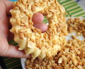 Песочные кольца с арахисом