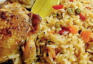 Рис с курицей - Arroz con pollo