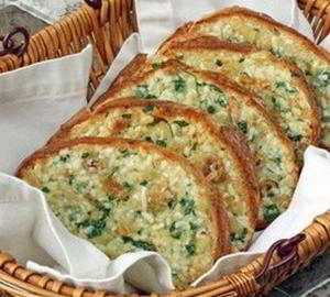 Запеченный хлеб с чесноком