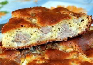 Пирог с мясом «Легче не бывает»