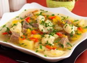 Суп с клецками