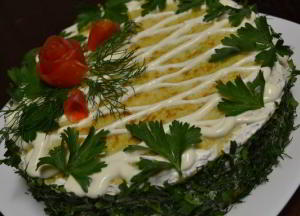 Торт закусочный кабачковый