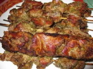 Шашлык из куриной печени