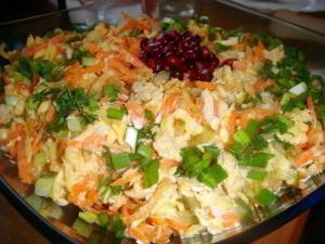 салат Лисичка