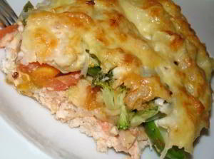 Запеканка с куриным филе и овощами