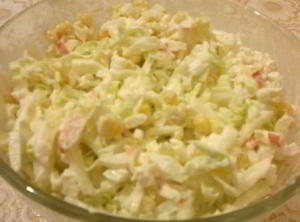 Салат с крабовыми палочками