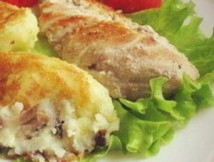 Картофельные зразы с грибами