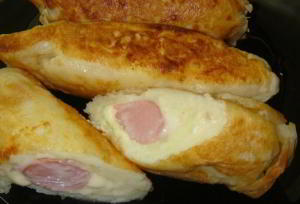 Сосиска в картофельной шубке с сыром