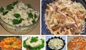 6 простых и вкусных салатов с кальмарами