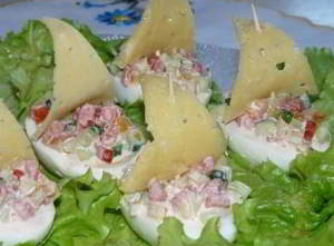 рецепт Холодная закуска "Фрегаты"