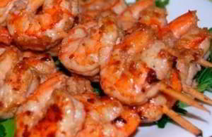 рецепт Шашлыки из креветок
