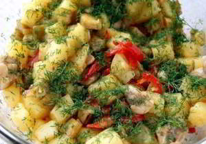рецепт Овощи с курицей