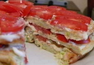 рецепт Тортик кабачковый