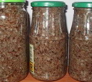 рецепт Икра из грибов на зиму