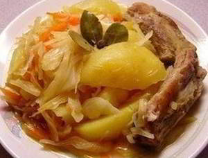 рецепт Рагу с капустой