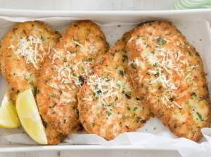 Куриные шницели с пармезаном
