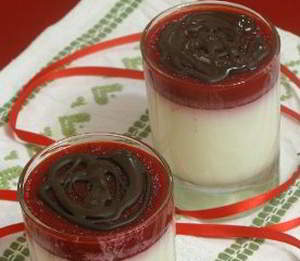Панакота с клубникой