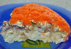 Салат "Лисичка"