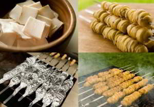Шашлык из картофеля