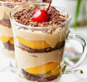 рецепт Вкусный домашний творожно-фруктовый десерт