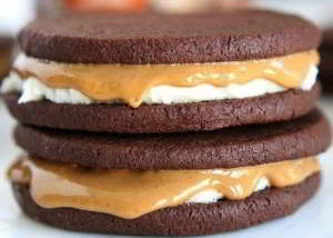 Домашний choco pie с арахисовым маслом
