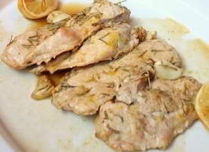 Курица, запеченная с чесноком