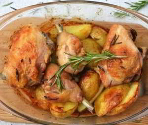 Курица с картошкой в духовке