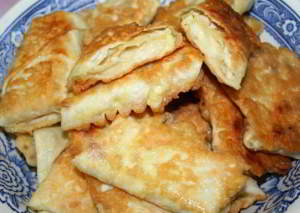 Лаваш, жареный с сыром