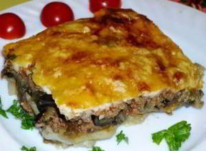 Мусака с баклажанами