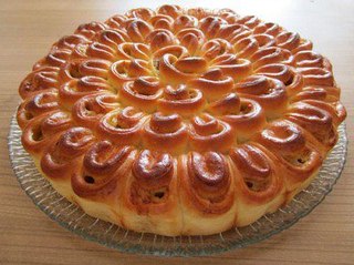 Мясной пирог "Хризантема"