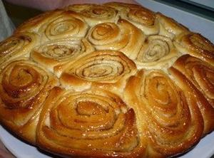 Пирог "Розовый букет"