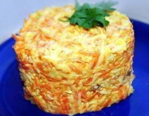 Салат из морковки с сыром