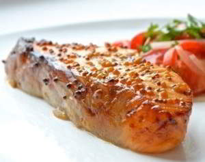 Форель с медом и горчицей