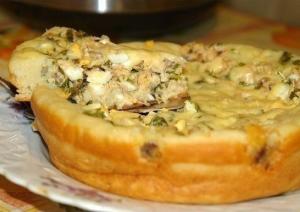 Быстрый пирог из рыбы