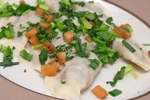 Вареники с гречкой и грибами
