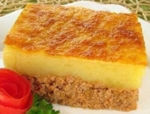 Запеканка с фаршем и картофелем