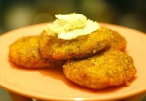 Картофельные котлеты с рисом