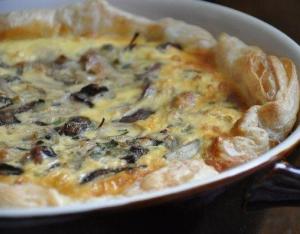 "Киш Лорен" с грибами и сыром